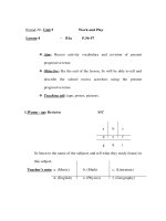 Giáo án Anh văn lớp 6 - Period 29 - Unit 5 - Lesson 4 B1a ppt