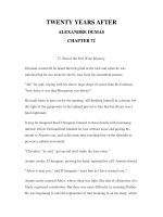 LUYỆN ĐỌC TIẾNG ANH QUA CÁC TÁC PHẨM VĂN HỌC –TWENTY YEARS AFTER ALEXANDRE DUMAS CHAPTER 72 ppsx