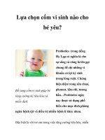 Lựa chọn cốm vi sinh nào cho bé yêu? pdf