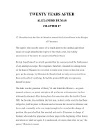 LUYỆN ĐỌC TIẾNG ANH QUA CÁC TÁC PHẨM VĂN HỌC –TWENTY YEARS AFTER ALEXANDRE DUMAS CHAPTER 17 ppt