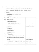Giáo án Anh văn lớp 9 - Unit 10 Life on other planets - Period 67 - Lesson 5 : Write ppsx