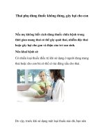 Thai phụ dùng thuốc không đúng, gây hại cho con docx