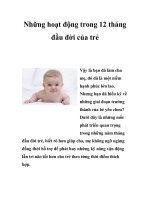 Những hoạt động trong 12 tháng đầu đời của trẻ pdf