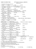 Đề tham khảo HKII 09-10 Sử 7