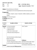 Giáo án Anh văn 9 hay potx