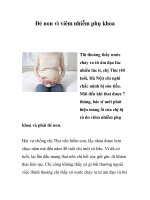 Đẻ non vì viêm nhiễm phụ khoa ppsx