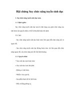 Hội chứng Suy chức năng tuyến sinh dục ppsx