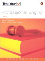professional english law