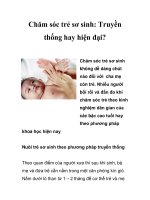 Chăm sóc trẻ sơ sinh: Truyền thống hay hiện đại? pot