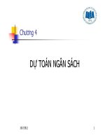 DỰ TOÁN NGÂN SÁCH QUẢN TRỊ