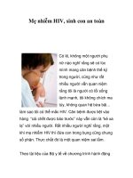 Mẹ nhiễm HIV, sinh con an toàn doc