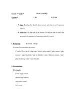 Giáo án Anh văn lớp 6 - Period 30 - Unit 5 - Lesson 5 - Work and Play - B3 P.57-58 ppt