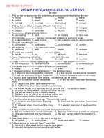 Thi thử Anh ĐH_CĐ 2010 số 5