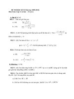 Thi thử HK II Toán_11 số 6