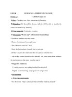 Giáo án Anh văn lớp 9 - UNIT 4 Period 23: LEARNING A FOREIGN LANGUAGE - LISTEN (page 35) pps