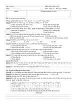 Đề thi học kì 2 lí 6