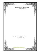 Tài liệu luyện thi môn lý 12