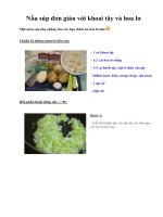 Nấu súp đơn giản với khoai tây và hoa lơ ppsx