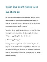 6 cách giúp doanh nghiệp vượt qua chông gai doc