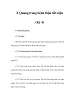 X Quang trong bệnh thận tiết niệu (Kỳ 4) potx