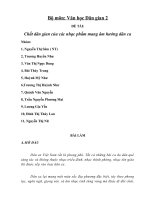 chất dân gian của các nhạc phẩm mang âm hưởng dân ca