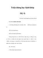 Triệu chứng học bệnh khớp (Kỳ 4) doc