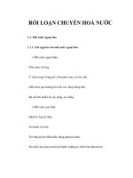 RỐI LOẠN CHUYỂN HOÁ NƯỚC ppsx