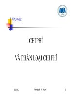 Chi phí và phân loại chi phí