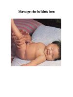 Massage cho bé khỏe hơn pdf