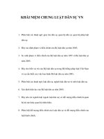 khái niệm chung luật dân sự vn