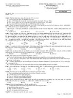 đề thi thử đại học môn sinh học 2014 bắc ninh