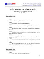 học viện công nghệ bưu chính viễn thông - ngân hàng đề thi hết học phần học phần  luật kinh doanh