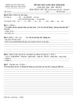 Đề thị chọn HSG L2 ( T2) Toán, TV