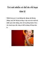 Trẻ nói nhiều có thể do rối loạn tâm lý potx