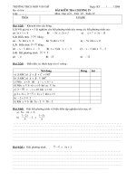 ĐỀ KT 1 TIẾT C.4 ĐS 8