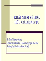 KHÁI NIỆM VỀ HÓA HỮU CƠ LƯỢNG TỬ ppsx