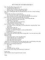 đề cương học kì 1