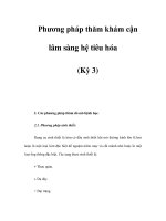 Phương pháp thăm khám cận lâm sàng hệ tiêu hóa (Kỳ 3) doc