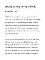 Những kỹ năng không thể thiếu của một CFO doc