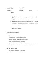 Giáo án Anh văn lớp 6 - Period 38 - Unit 6 - Lesson 7 P.68,71 pps