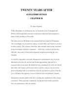 LUYỆN ĐỌC TIẾNG ANH QUA CÁC TÁC PHẨM VĂN HỌC –TWENTY YEARS AFTER ALEXANDRE DUMAS CHAPTER 58 pptx