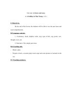 Anh văn 7 - Unit nine: At home and away - Phần 2 pptx