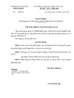 QD đi coi thi tai Thanh Sơn và Tam Nông