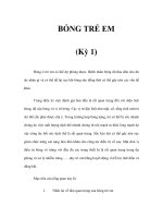 BỎNG TRẺ EM (Kỳ 1) potx