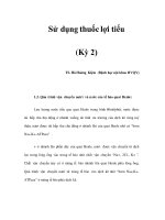 Sử dụng thuốc lợi tiểu (Kỳ 2) ppsx