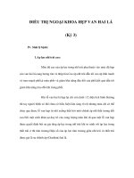 ĐIỀU TRỊ NGOẠI KHOA HẸP VAN HAI LÁ (Kỳ 3) pdf