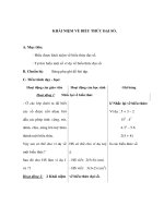 Đại số 11 - KHÁI NIỆM VỀ BIỂU THỨC ĐẠI SỐ pps