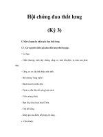 Hội chứng đau thắt lưng (Kỳ 3) docx