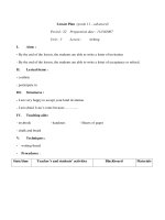 Giáo án Anh văn lớp 11 - Unit 3 - Period 22 ppsx