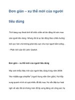 Đơn giản – xu thế mới của người tiêu dùng pps